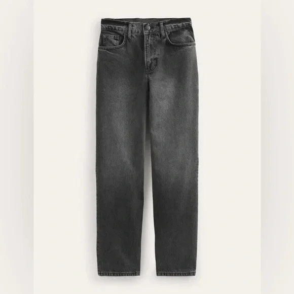 Boden High Rise Boyfriend Jeans in Washed Black NWT Sz 27 Jeans